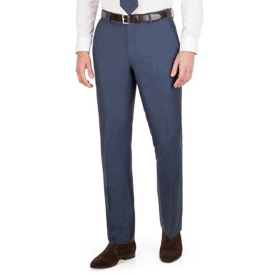 J by Jasper Conran J by Jasper Conran Dark blue plain front tailored fit summer suit trouser